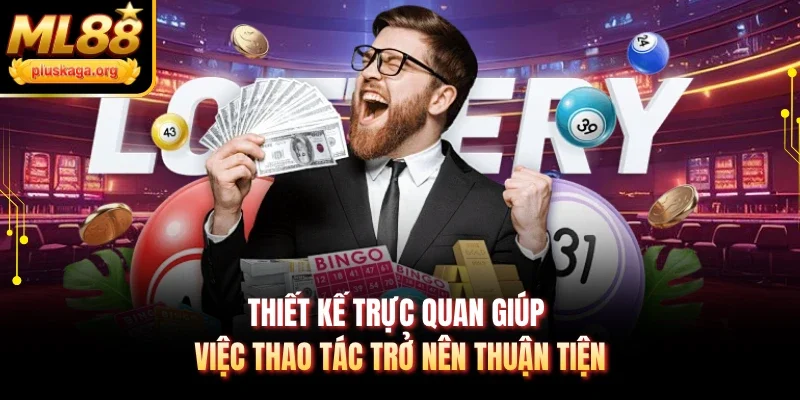 Thiết kế trực quan giúp việc thao tác trở nên thuận tiện